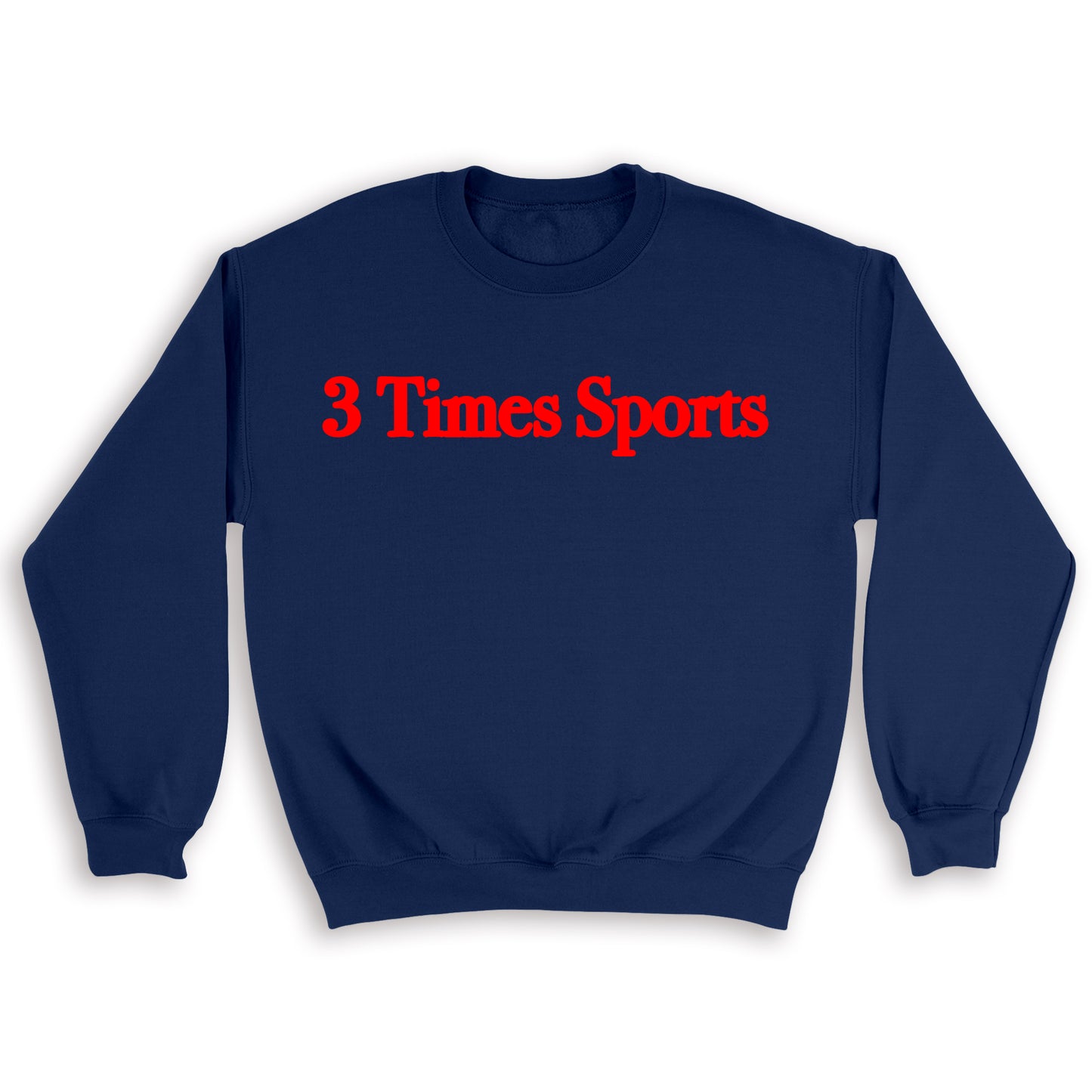 3 Times Sports Navy CrewNeck